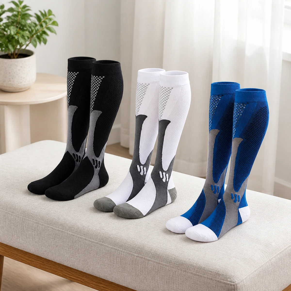 EnduroFlex in Schwarz, Weiss und Blau