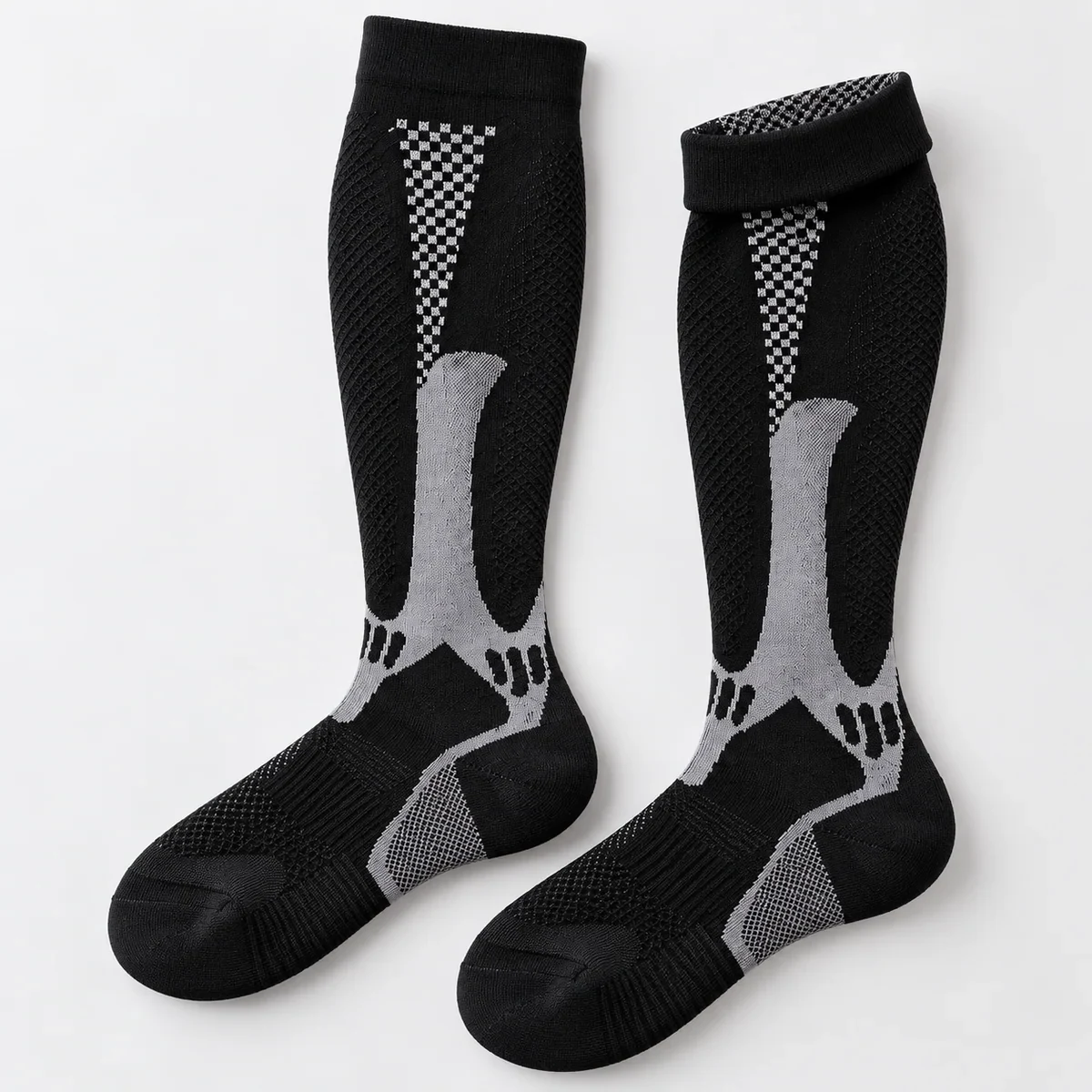 EnduroFlex Kompressionsstrümpfe – Detailansicht des Strickmusters