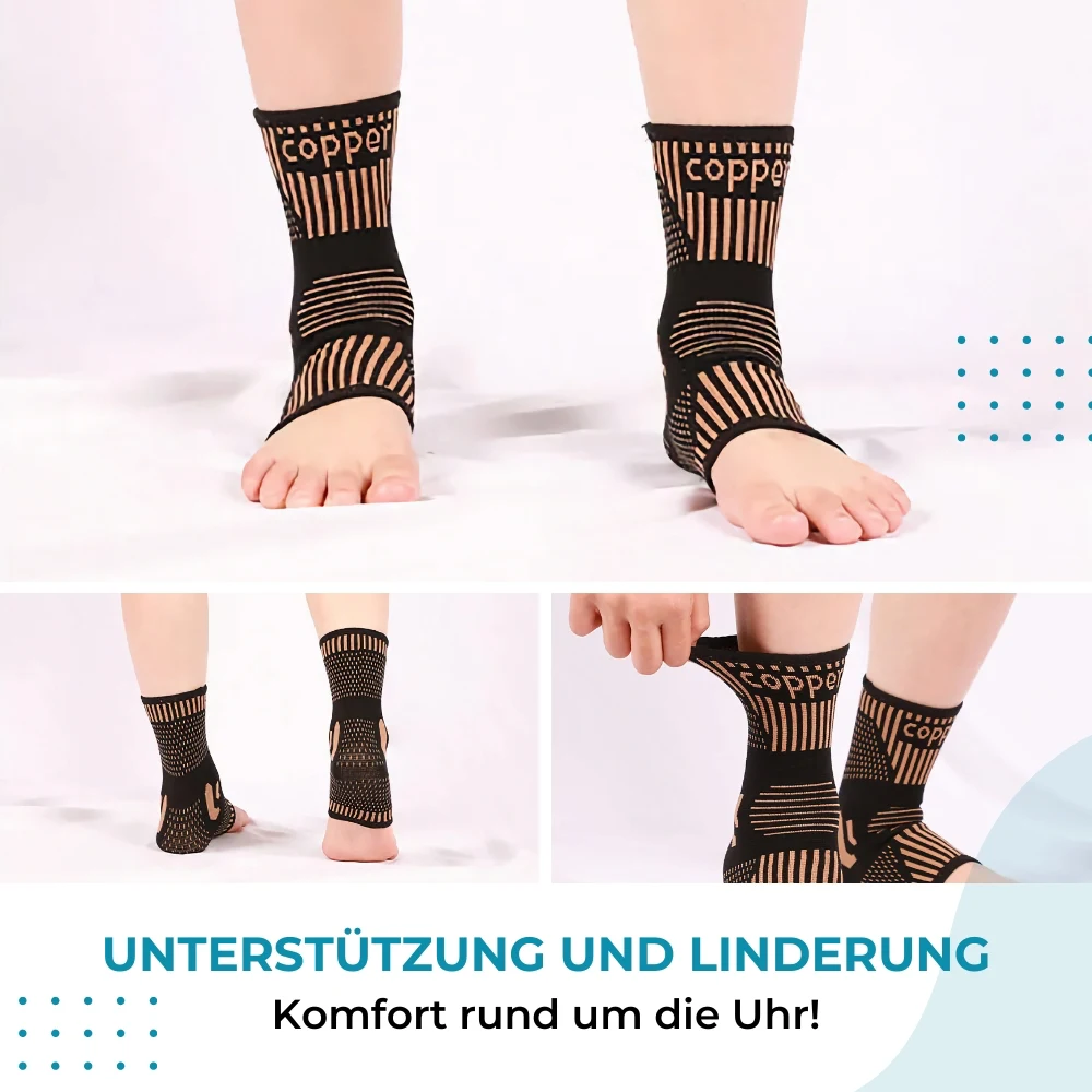 FlexiPro Knöchel-Kompressionssocken – Anwendung