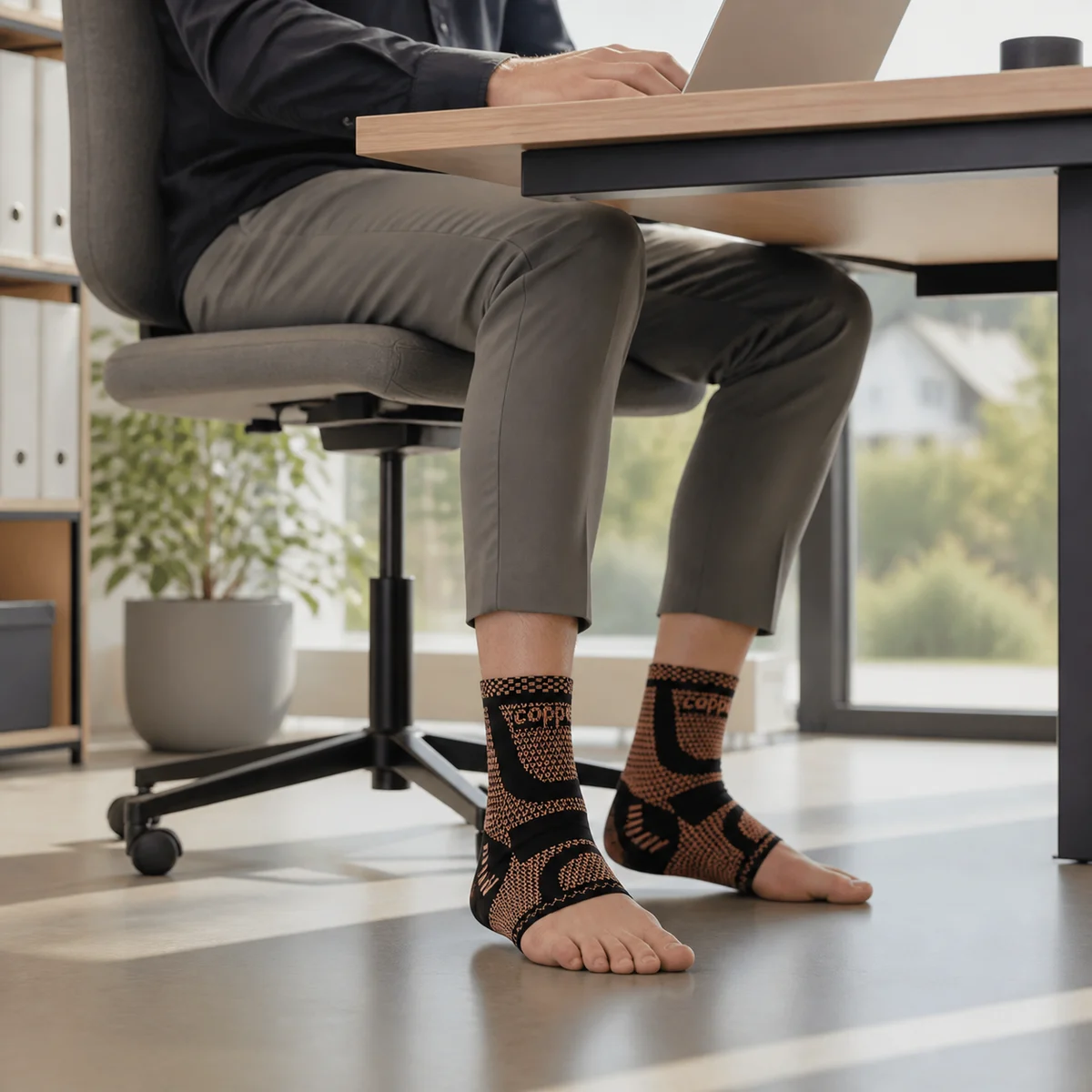 FlexiPro Knöchel-Kompressionssocken im Alltag
