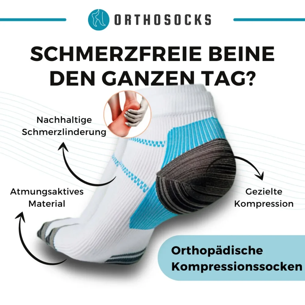 Detailansicht der Kompressionssocken