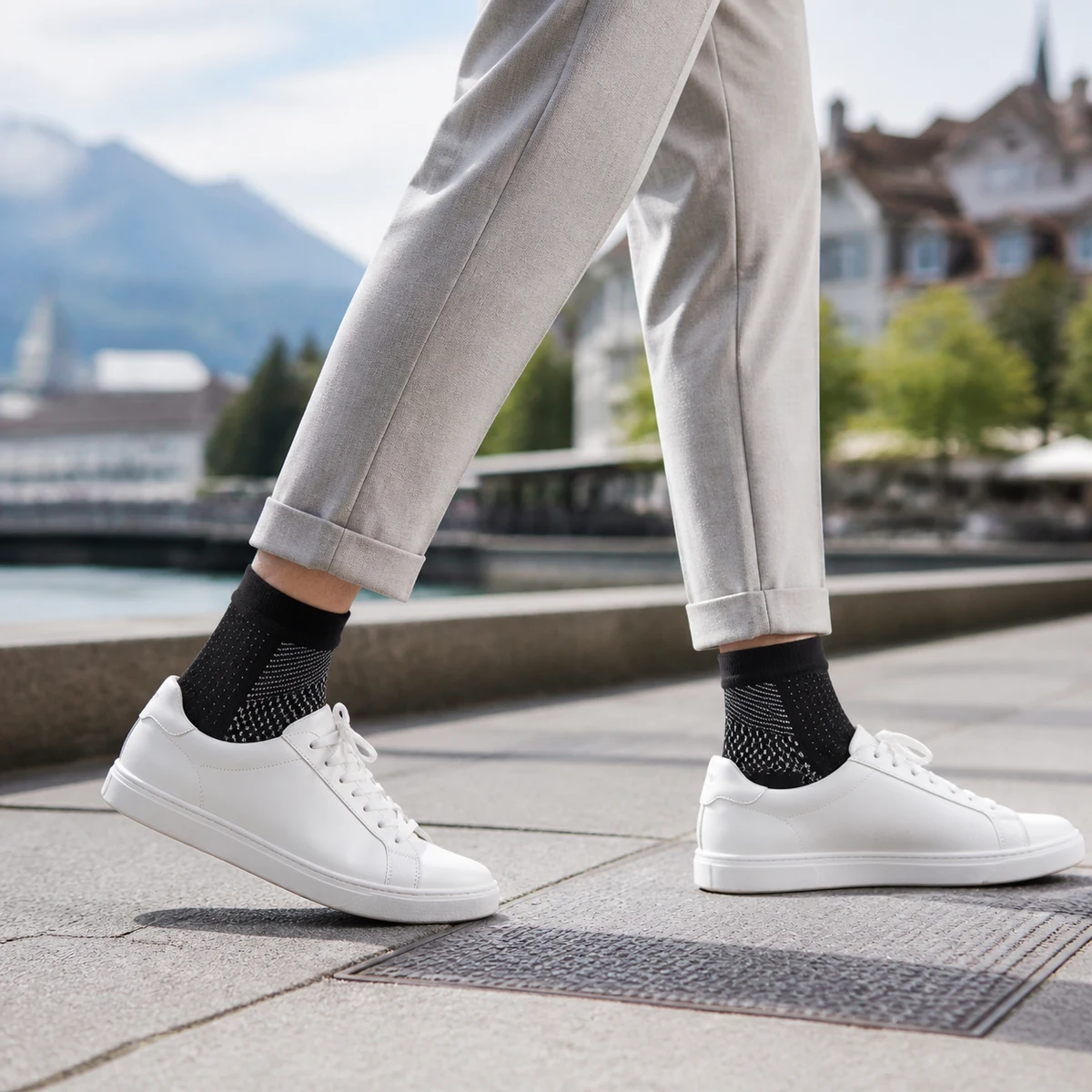 NeuroSocks beim Gehen im Alltag