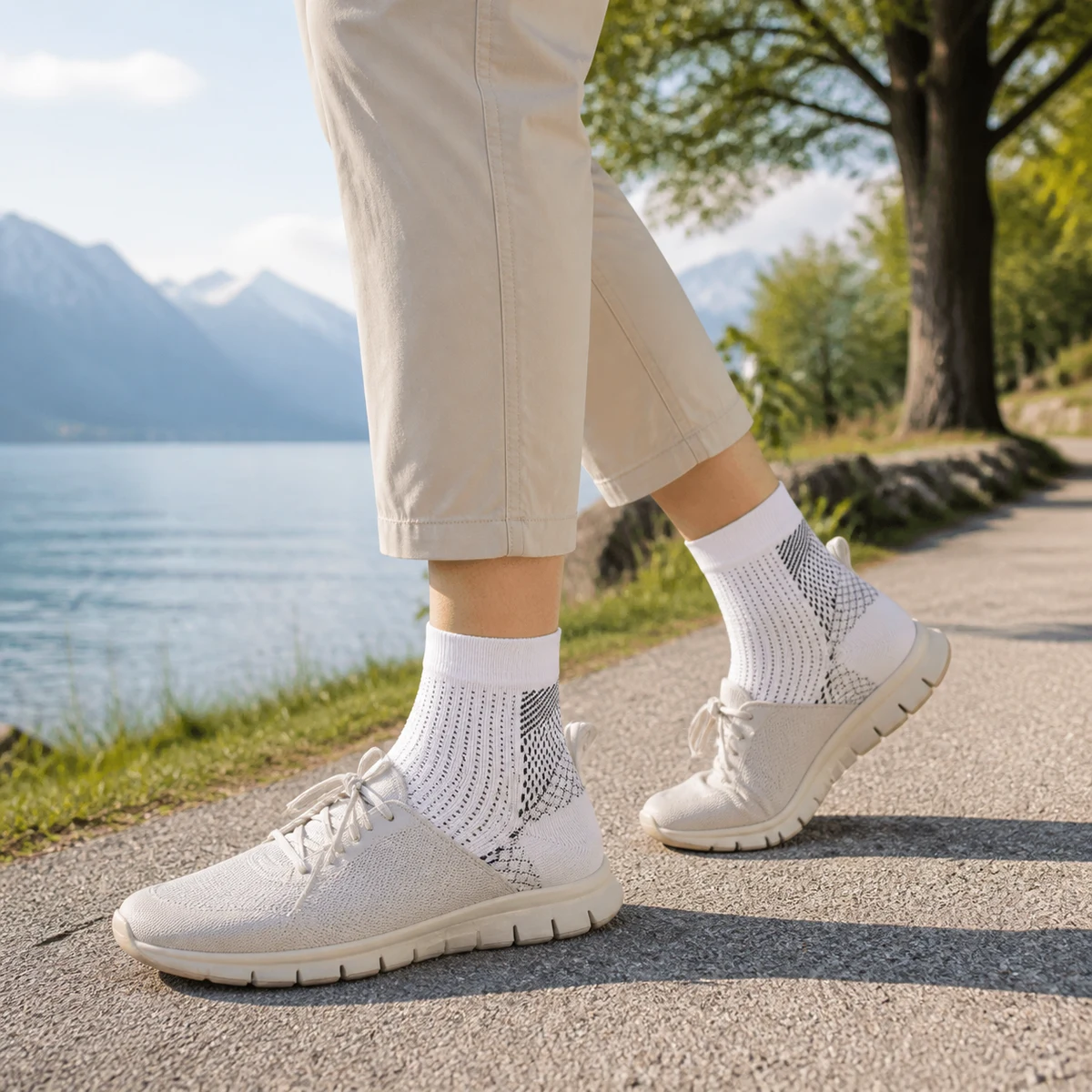 NeuroSocks bei einem Spaziergang
